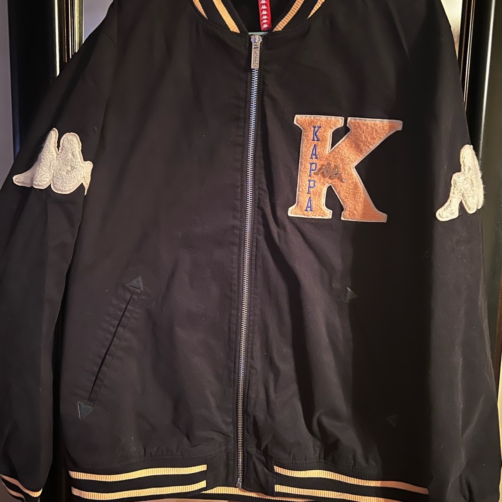 Brand New! Kappa Varsity Jacket- navy Size Large